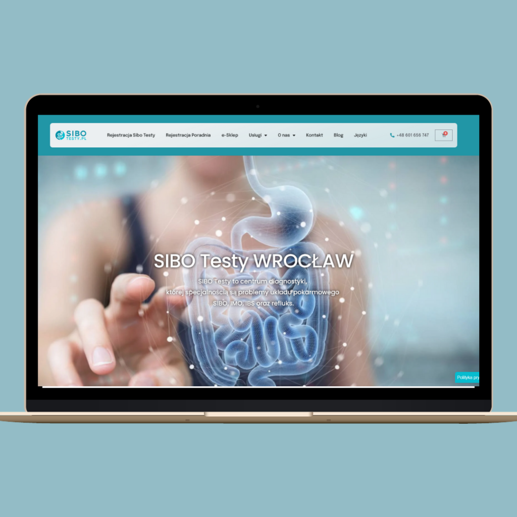 Strona internetowa dla dietetyka